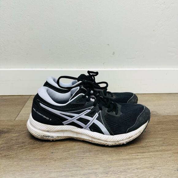 ASICS Gel Contend 7 Black Sneakers Women’s Size 7 - Picture 5 of 10
